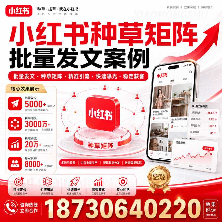 亳州小红书种草矩阵批量发文案例